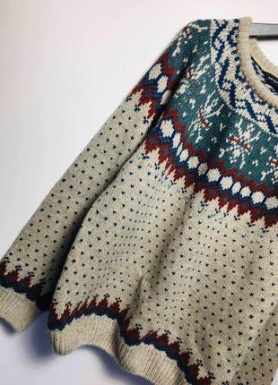 Мужской тёплый свитер с узором cedarwood state из шерсти5 фото
