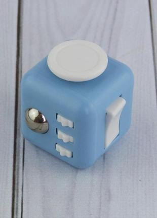 Кубик антистрес fidget cube (блакитний з чорним)2 фото