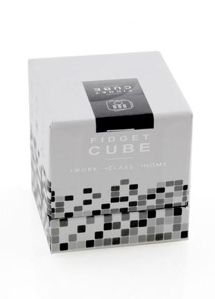 Кубик антистрес fidget cube (блакитний з чорним)5 фото