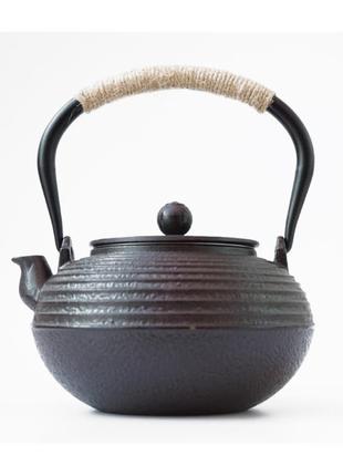 Чайник,чайник из ситом, заварник из ситом, чайник чугунный тецубин, заварник для чая1 фото