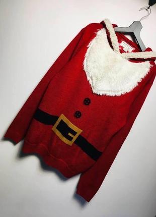 Чоловічий светр худі-санти 🎅🏼 новий рік 🎄 Різдво f&amp;f