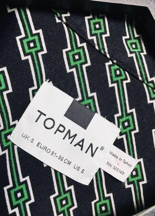 Чоловіча сорочка з принтом topman5 фото
