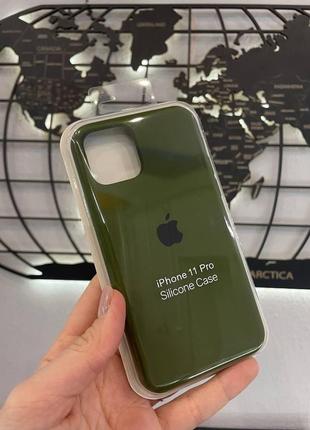 Чохол silicone case з мікрофіброю для iphone 11 pro,якісний чохол з мікрофіброю для айфон 11 про