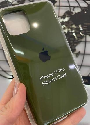 Чохол silicone case з мікрофіброю для iphone 11 pro,якісний чохол з мікрофіброю для айфон 11 про3 фото