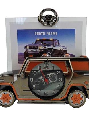Фоторамка с часами машина