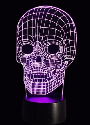 3d світильник череп 13-13