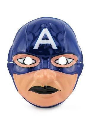 Маска дитяча капітан америка (уп 12шт) пластик