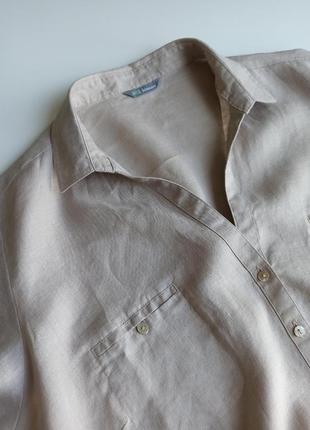 Красивая качественная блуза из натуральной ткани 100% лен5 фото