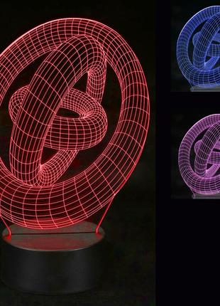 3d светильник тринити