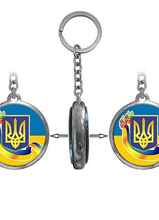 Брелок 6975 об'ємний україна герб