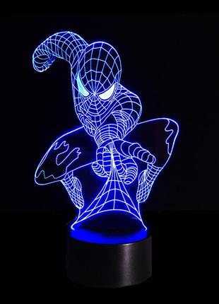 3d світильник спайдермен 15952-3-9