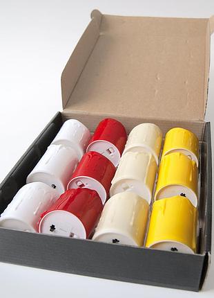 Свеча led живое пламя светящаяся 7х5см (красная)