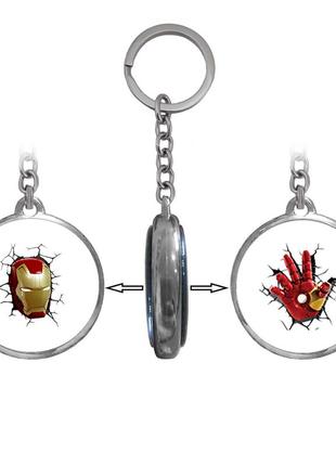 Брелок 8037 объемный железный человек