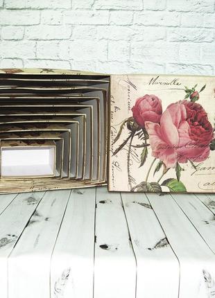 Коробка подарочная вz-1111 роза (набор 10шт)1 фото