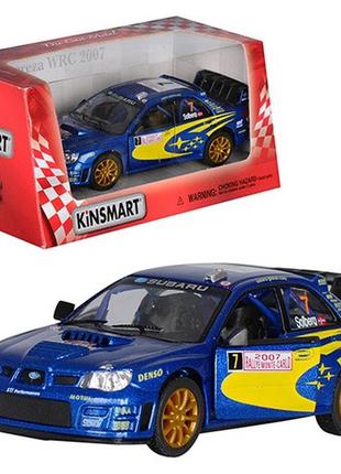 Модель легкова 5' kt5328w subaru impreza wrc 2007 метал.інерц.відкр.довг.1:36 кор./96/