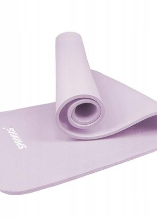 Коврик (мат) для йоги и фитнеса springos nbr 1 см yg0038 purple