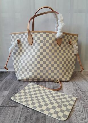 Женская сумка-шоппер lv neverfull