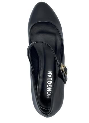 Туфлі для дівчаток hongquan bz1155/33 чорні 33 розмір3 фото