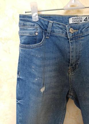 Классные зауженные джинсы стрейч4 фото