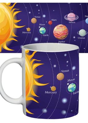 Чашка з принтом 65605 сонячна система