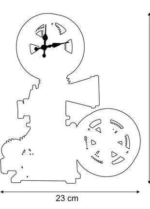 Часы gear clock кинопроектор (золотой)2 фото