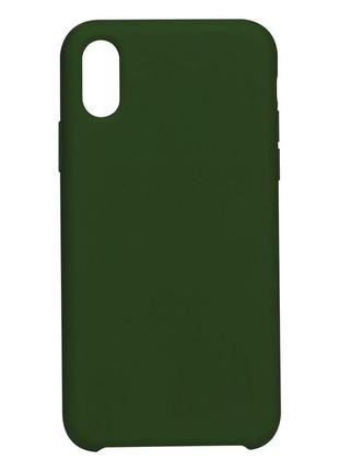 Чехол soft case для iphone x/xs цвет 45, army green