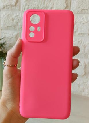 Яркий силиконовый чехол для xiaomi redmi note 12s мягкий с микрофиброй silicone cover full camera