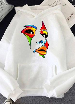 Худи стиль over size unisex, теплый