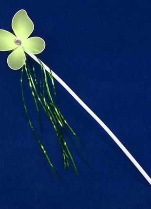 Чарівна паличка феї з мішурою зелена3 фото