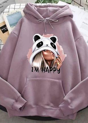 Женское худи стиль over size unisex
