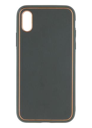 Чехол для iphone x для iphone xs leather gold with frame without logo цвет 3 pink10 фото