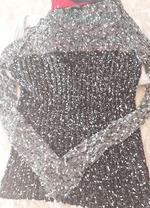 Кофта вязана верх сітка