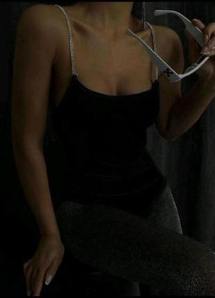 Женский сексуальный базовый боди майка без рукавов трендовый стильный комфортный черный и бежевый2 фото