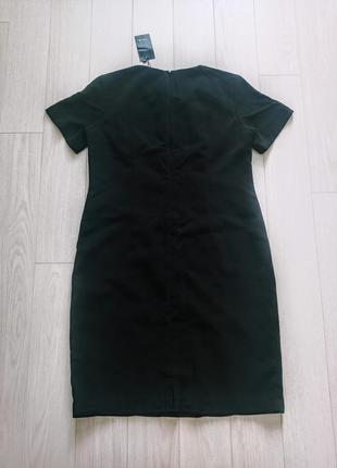 Женское черное деловое платье. весеннее платье для школы и офиса4 фото