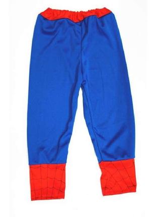 Маскарадный костюм спайдермен синий (размер м)3 фото