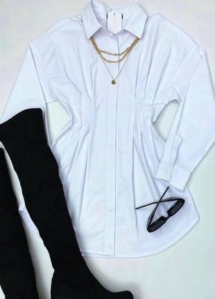 Женское короткое платье длинный рукав 2в1 комплект рубашка + жилетка черно-белая весна осень3 фото