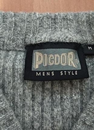 Натуральный шерстяной пуловер pigdor mens style свитер4 фото