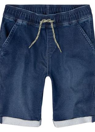 Шорти джинсові з відворотами для хлопчика pepperts lycra® 371877 122 см (6-7 years) синій