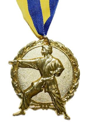 Медаль наградная 43528 карате д7см золото