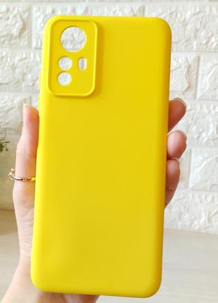 Яркий силиконовый чехол для xiaomi redmi note 12s мягкий с микрофиброй silicone cover full camera