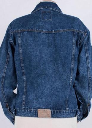 Стильная синяя джинсовая куртка джинсовка оверсайз2 фото