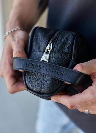 Жіночий клатч louis vuitton чорний, луї вітон стильний брендовий сумка чоловіча для грошей, гаманець4 фото