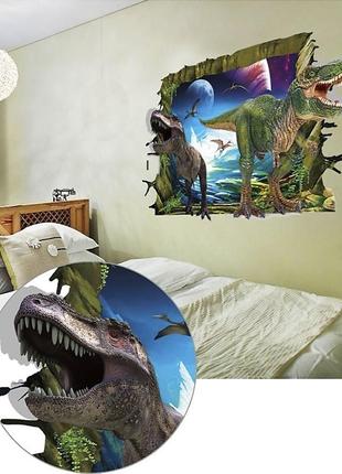 Інтер'єрна наклейка zoo світ динозаврів ay9265 90х60см2 фото