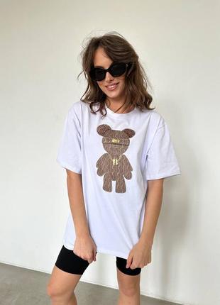 Стильна жіноча футболка з якісним принтом і з натуральної бавовни5 фото