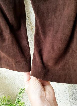 Брюки,штаны,чиносы высокая посадка натуральный замш5 фото