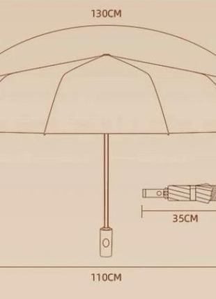 Зонт автоматический цвет оливковый, зонт со светоотражающей полосой.110см, мужской зонт, женский зонт10 фото
