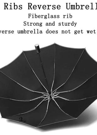 Зонт автоматический цвет оливковый, зонт со светоотражающей полосой.110см, мужской зонт, женский зонт8 фото