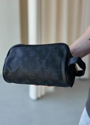 Женский клатч louis vuitton чорний, луи витон стильный брендовый сумка мужская для денег, кошелек2 фото