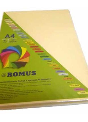 Бумага romus a4 80 г/м2 100sh creamy (r50539)