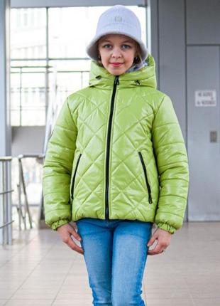Підліткова куртка демісезонна на дівчинку , розміри на зріст 140 – 164 см